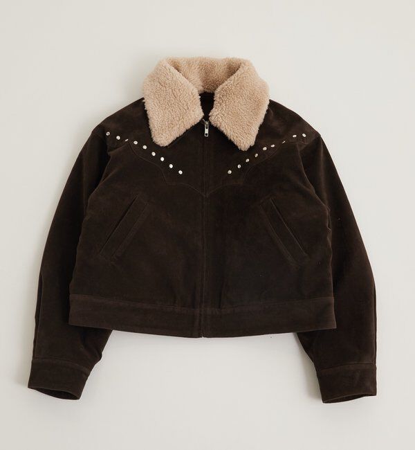  「BOA COLLAR STUDDED SUEDE BLOUSON」|ブルゾン・スタジャン|