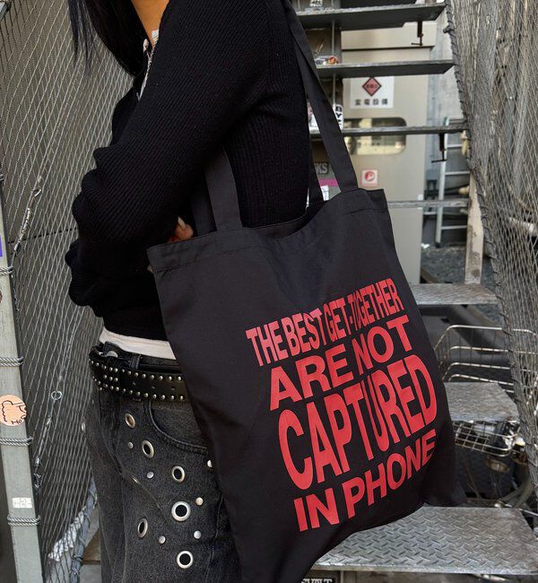  「【WEB限定】MESSAGE LOGO TOTE BAG」|トートバッグ|