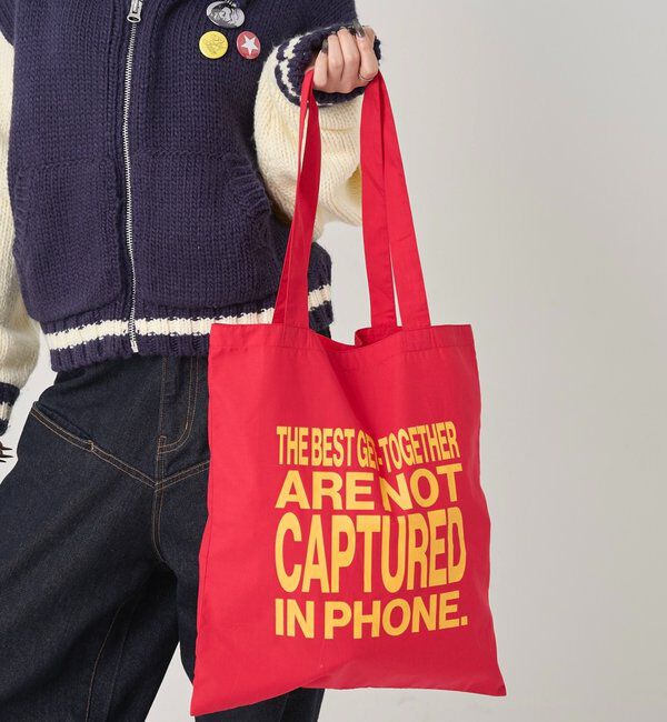  「【WEB限定】MESSAGE LOGO TOTE BAG」|トートバッグ|