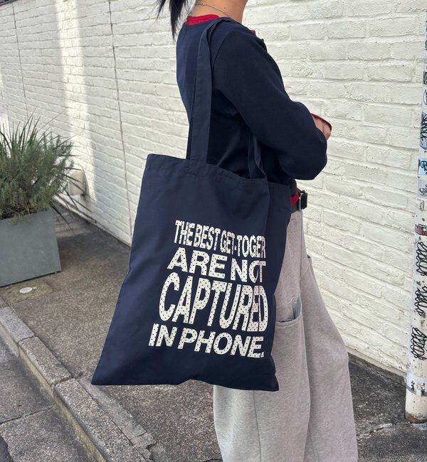  「【WEB限定】MESSAGE LOGO TOTE BAG」|トートバッグ|