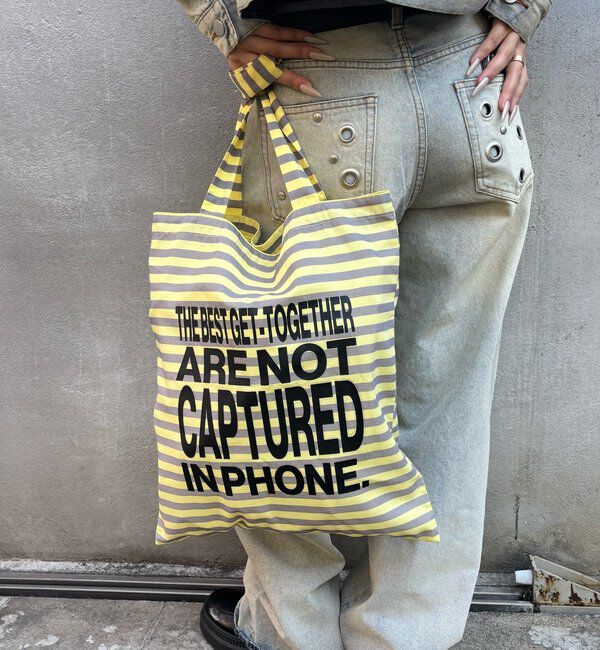  「【WEB限定】MESSAGE LOGO TOTE BAG」|トートバッグ|