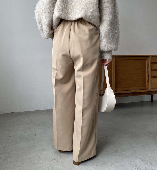  「【累計2万本突破！】【低身長・高身長サイズあり】2タックワイドパンツ」|チノ|