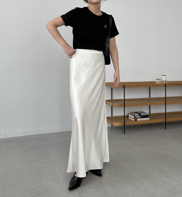  「【新色/ブラウン】バイアススカート」|スカート|