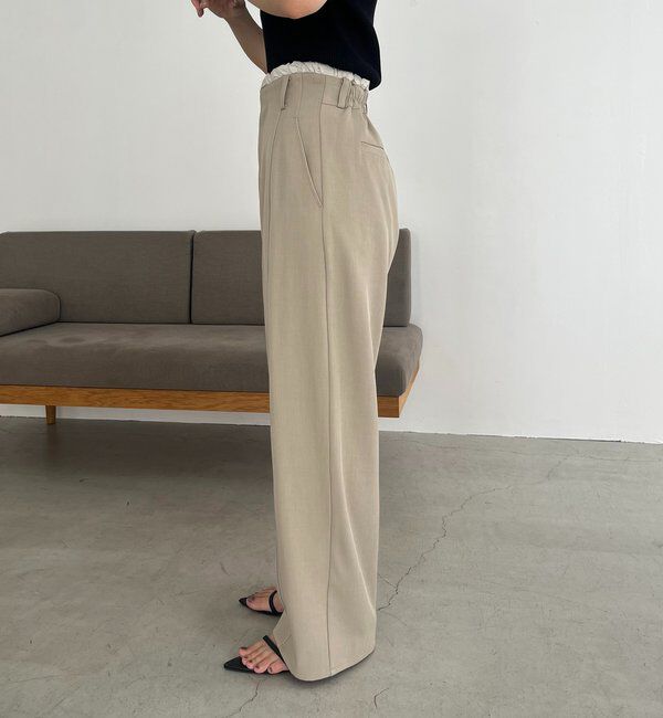  「フリルウエストパンツ」|チノ|