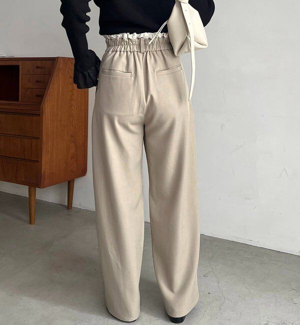  「フリルウエストパンツ」|チノ|