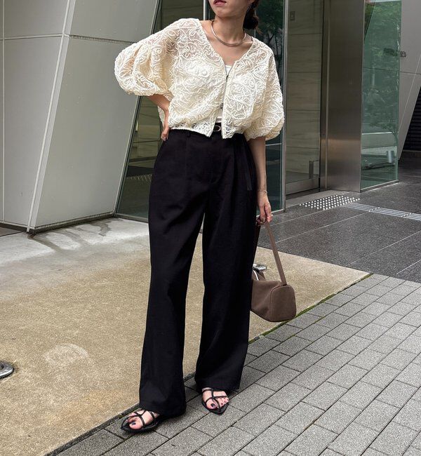  「【晩夏の羽織におすすめ】コードレースジップブルゾン」|ブルゾン・スタジャン|