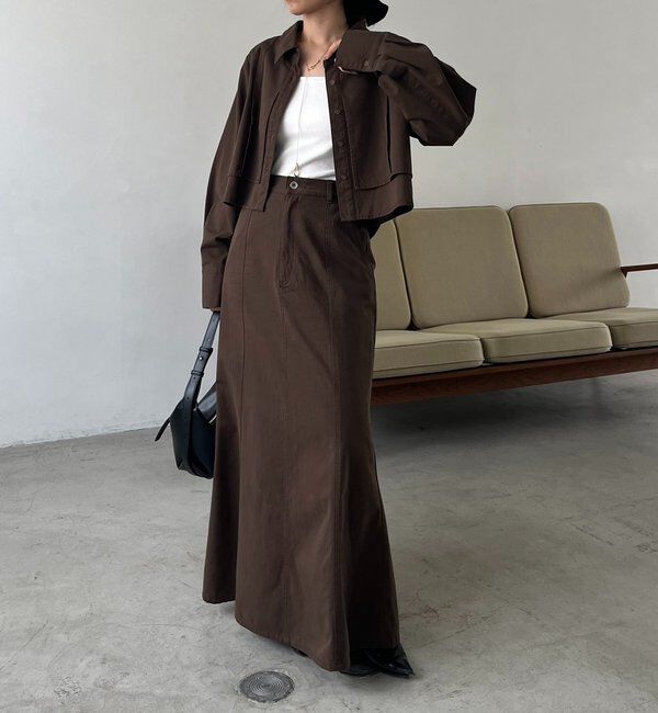  「【セットアップ対応】コットンフレアスカート」|スカート|