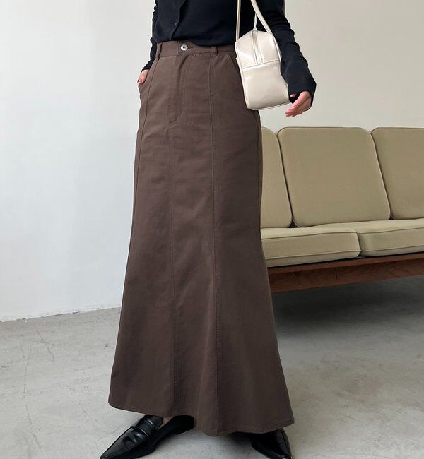  「【セットアップ対応】コットンフレアスカート」|スカート|