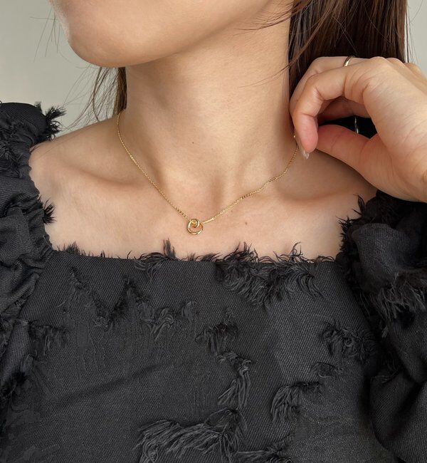  「〈GOLDY/ゴールディ〉スワールネックレス」|リング|