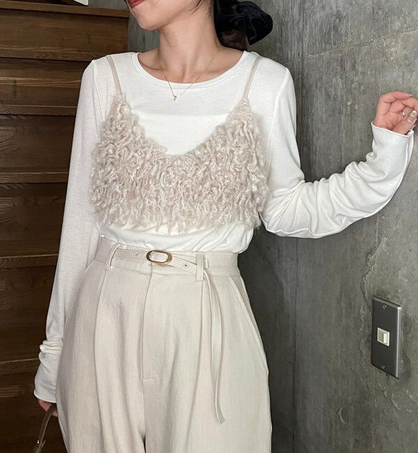  「【セットアイテム】インナーSETウーリービスチェ」|Tシャツ・カットソー|