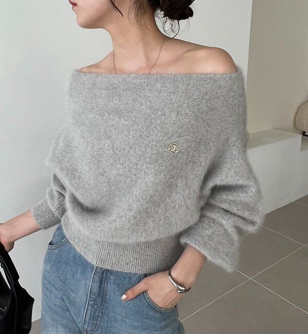  「【上質な着心地/全骨格細見え】〈C.L〉FOXカシミアドルマンニット」|ニット・セーター|