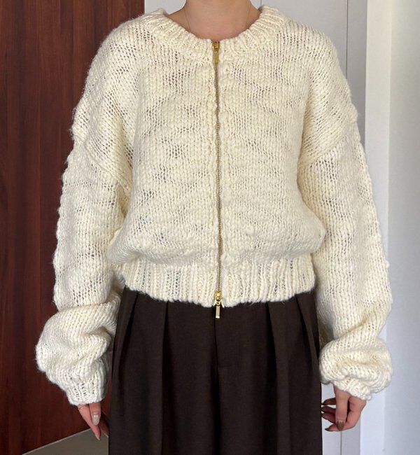  「【LE'MAGE&times;gemeilコラボ】スラブジップカーディガン」|カーディガン|