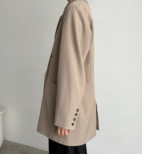  「【全骨格細見え◎】Wテーラージャケット」|テーラードジャケット|