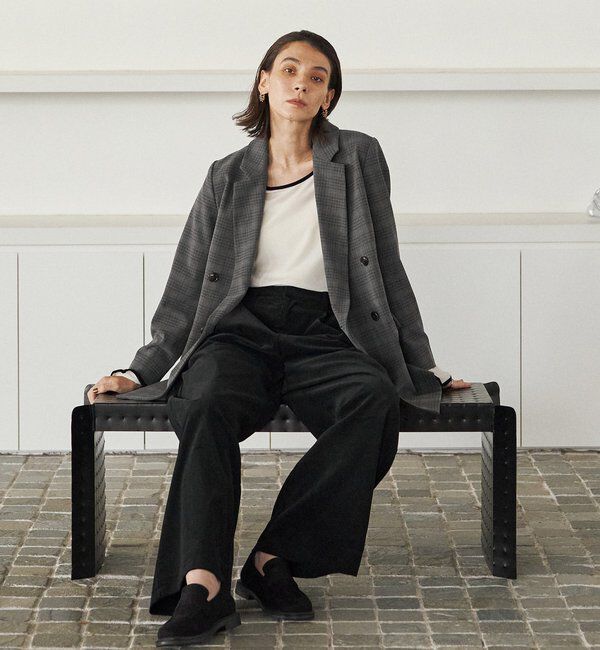  「【全骨格細見え◎】Wテーラージャケット」|テーラードジャケット|