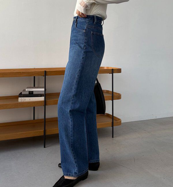  「【新色/人気アイテムがアップグレード】13ozハイウエストストレートデニム」|デニム|