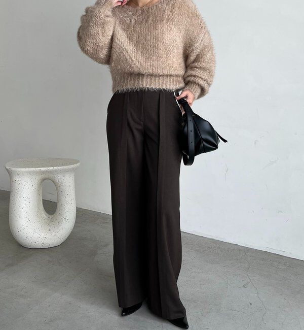  「フェザーラウンドプルオーバー」|ニット・セーター|