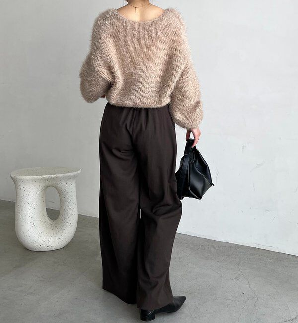  「フェザーラウンドプルオーバー」|ニット・セーター|