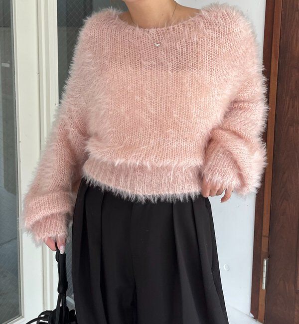  「フェザーラウンドプルオーバー」|ニット・セーター|