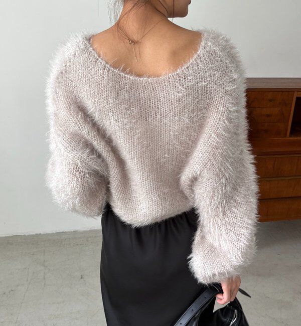  「フェザーラウンドプルオーバー」|ニット・セーター|