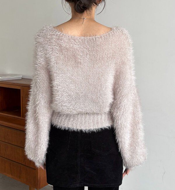  「フェザーラウンドプルオーバー」|ニット・セーター|