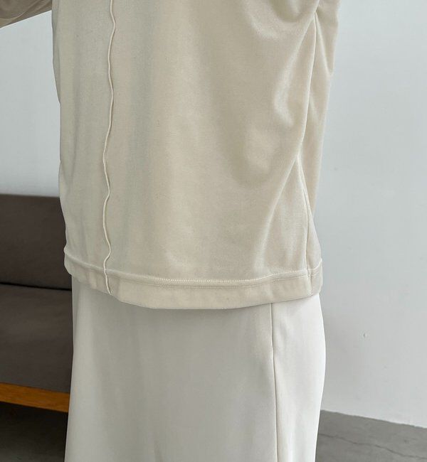  「レイヤードベロアTシャツ」|Tシャツ・カットソー|