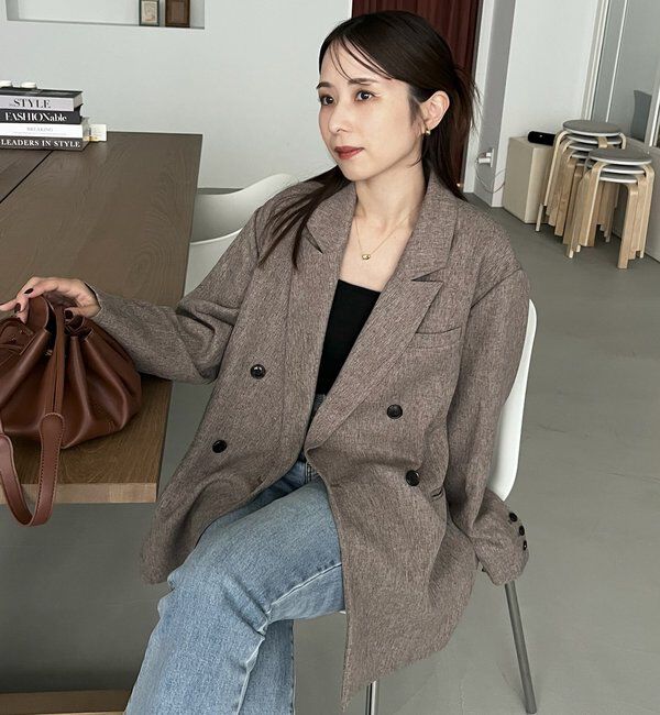  「【CAPRICIEUX LE'MAGE&times;nanacoコラボ】ツイードジャケット」|テーラードジャケット|