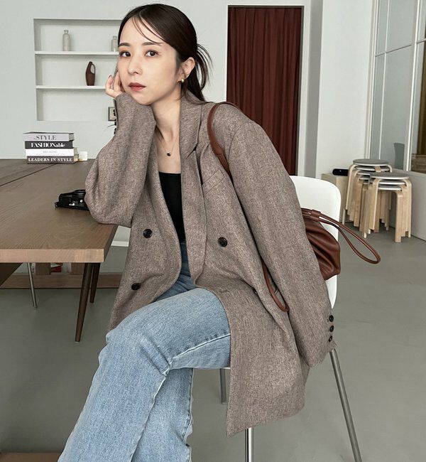  「【CAPRICIEUX LE'MAGE&times;nanacoコラボ】ツイードジャケット」|テーラードジャケット|