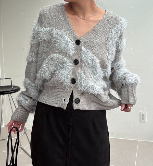  「WAVEフェザーカーディガン」|カーディガン|