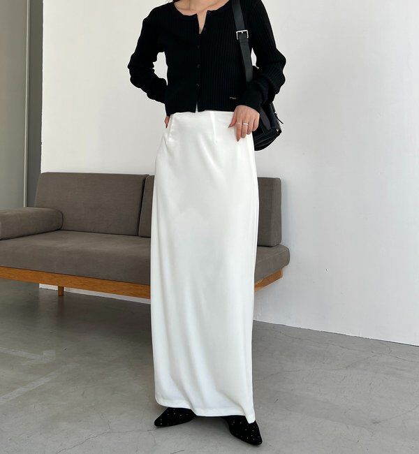  「【低身長サイズあり】ベロアIラインスカート」|スカート|