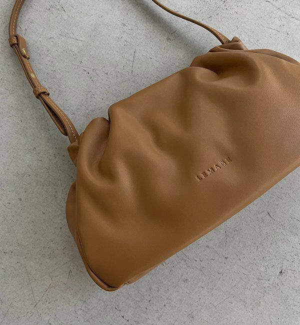  「【新色/ライトベージュ】クラウディギャザーバッグ」|トートバッグ|