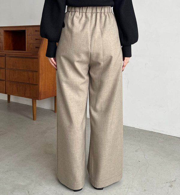  「【低身長サイズあり】アシメベルトSETパンツ」|チノ|