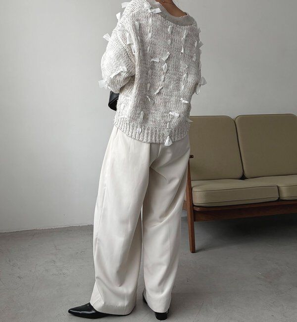  「リボンニットカーディガン」|カーディガン|