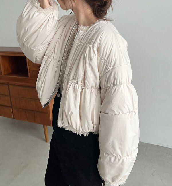  「【リバーシブル】〈C.L〉ボアリバショートジャケット」|ブルゾン・スタジャン|