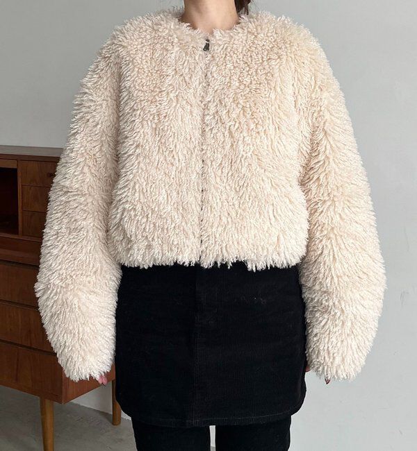  「【リバーシブル】〈C.L〉ボアリバショートジャケット」|ブルゾン・スタジャン|