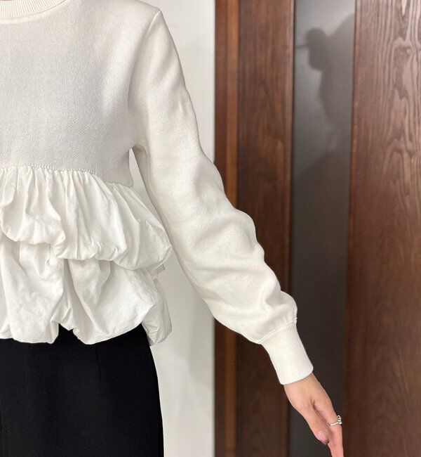  「バルーンティアードプルオーバー」|ニット・セーター|