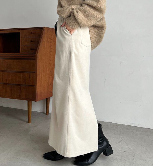  「ピーチタッチIラインスカート」|スカート|