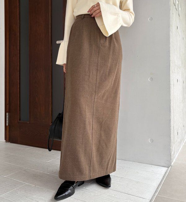  「ピーチタッチIラインスカート」|スカート|