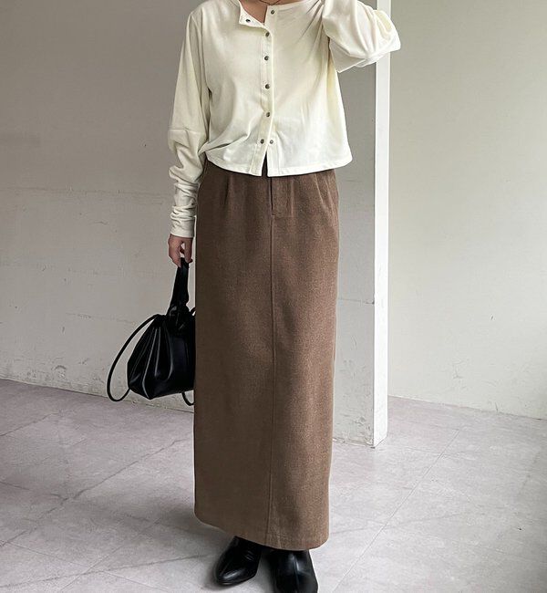  「ピーチタッチIラインスカート」|スカート|