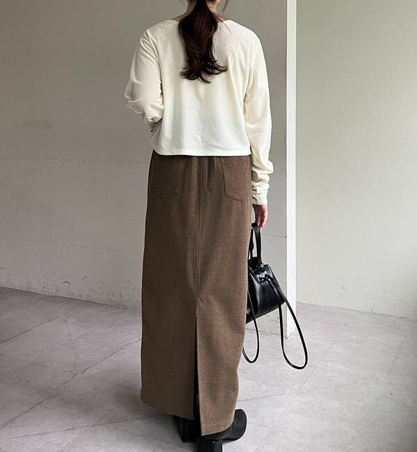  「ピーチタッチIラインスカート」|スカート|