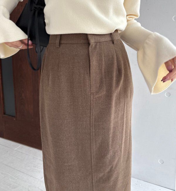  「ピーチタッチIラインスカート」|スカート|