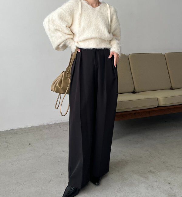  「シャギーニットフーディ」|ニット・セーター|