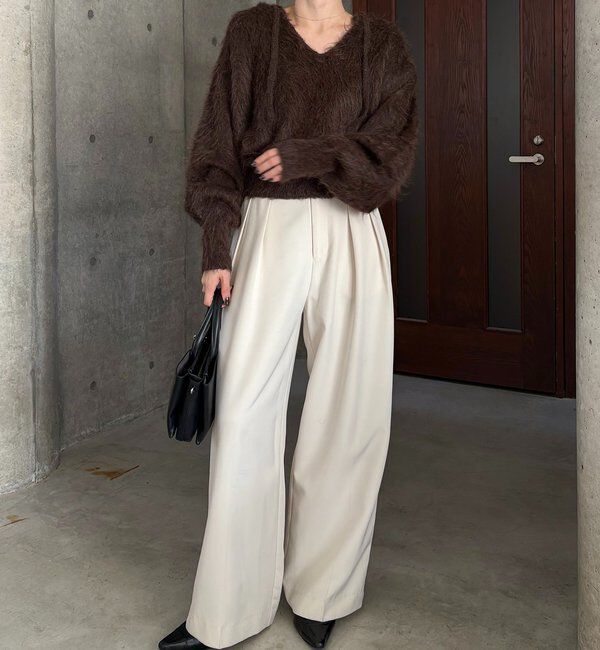  「シャギーニットフーディ」|ニット・セーター|