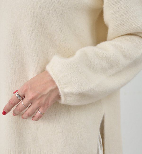  「ファーウールキーネックニット」|ニット・セーター|