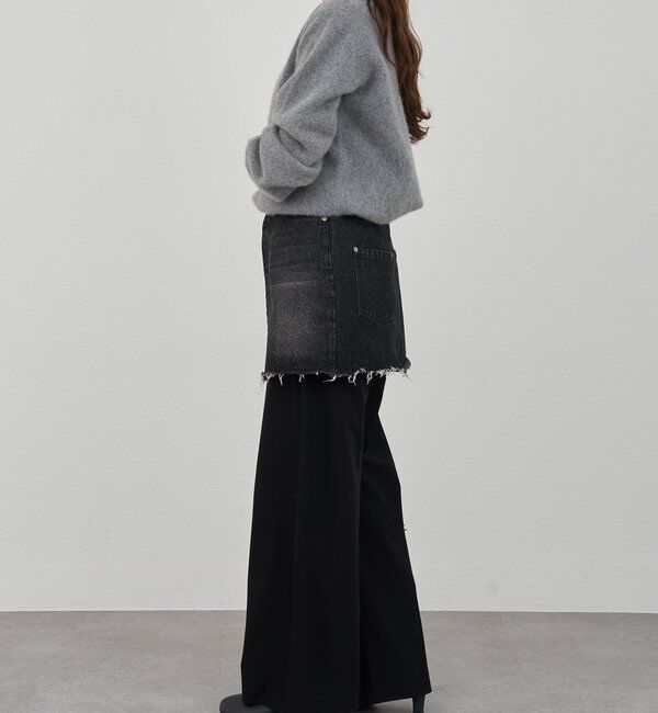  「ファーウールキーネックニット」|ニット・セーター|