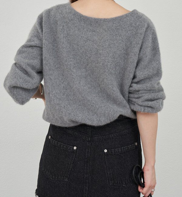  「ファーウールキーネックニット」|ニット・セーター|