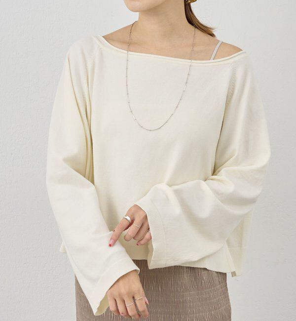  「クロップドルーズニット」|ニット・セーター|