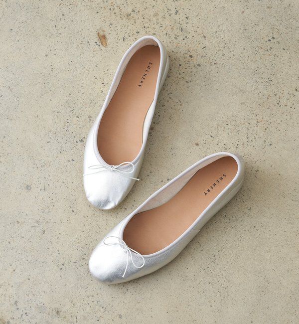  「バレエシューズ」|パンプス|シルバー