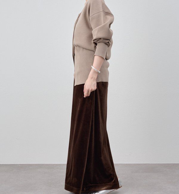  「【新色登場】【セットアップ対応】ベロアタイトスカート」|スカート|