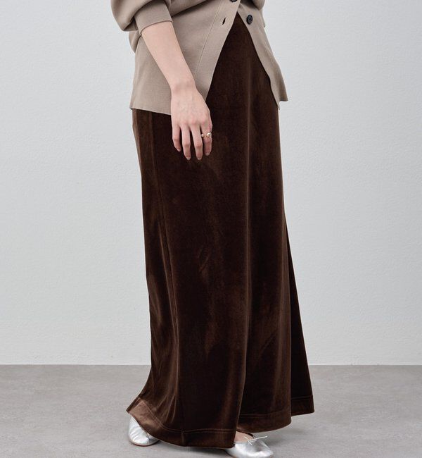  「【新色登場】【セットアップ対応】ベロアタイトスカート」|スカート|