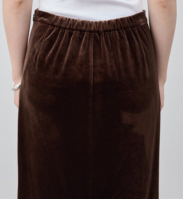  「【新色登場】【セットアップ対応】ベロアタイトスカート」|スカート|